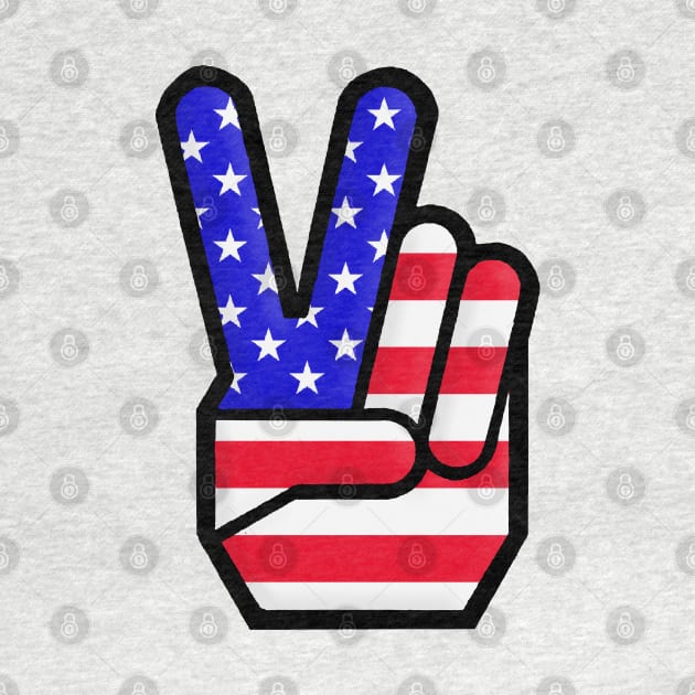 USA Peace Sign Hand Gesture by DankFutura